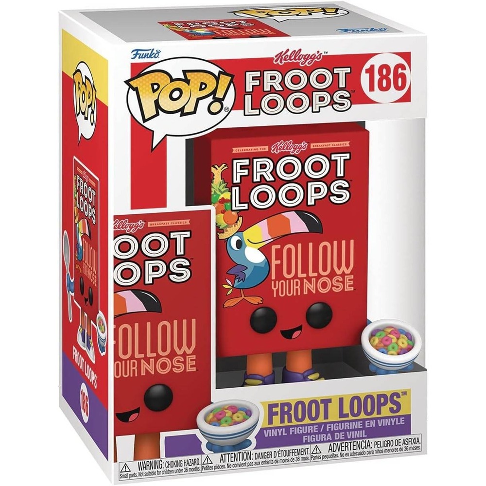 Funko Pop! Ad Icons: Kellogg's Froot Loops Cereal Box #186 Vinyl Figure New